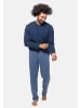 Ammann Schlafanzug Night & Home Cotton in Blau