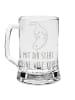Mr. & Mrs. Panda Gravur Bierkrug Otter Kopfüber mit Spruch in Transparent