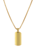 Adeliás Unisex Halskette mit Anhänger – aus Edelstahl in gold