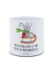 Mr. & Mrs. Panda XL Blumentopf Smörle Rodeln mit Spruch in Weiß