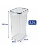 relaxdays 10 x Vorratsdosen in Transparent- 2 l
