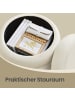 SONGMICS Schminktisch-Hocker Island in Creme - (B)43 x (H)47 x (T)43 cm