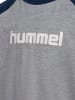 Hummel T-Shirt Hmljr Logo Kinder in GREY MELANGE/DRESS BLUES