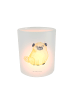 Mr. & Mrs. Panda Glas Teelichthalter Mops ohne Spruch in Transparent