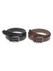 Urban Classics Belts in black/silver+brown/silver