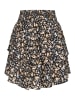 Cloud5ive Cloud5ive Tiered Mini Skirt wit ditsy aop in black/brown