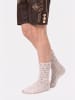 Yuhu Trachtensocken mit Wolle halbhoch in Beige