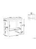 Beliani Beistelltisch SASSARI II in Braun - (W) 47 x (H) 74 x (L) 90 cm