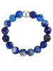 Glanzstücke München Ring aus Edelstahl mit Lapislazuli in silber