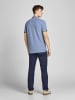Jack & Jones Polo T-Shirt Pique Kurzarm Basic Hemd JJEPAULOS in Blau