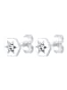Elli Ohrringe 925 Sterling Silber Astro, Hexagon, Sterne, Stern in Silber