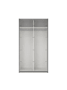 ebuy24 Schiebetürenschrank Como (2-türig) Grau 119 x 67 cm