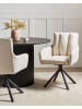 Beliani 2er-Set Esszimmerstuhl SARDOAL in Beige/Schwarz