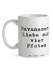 Mr. & Mrs. Panda Teetasse Spruch Havaneser Liebe mit Spruch in Weiß