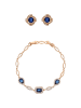 faina Women Jewelry Set in rose gold navy