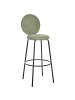Beliani 2-tlg Barhocker EMERY in Grün/Schwarz