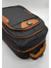EGOMAXX Gepolsterter Rucksack Carbon Optik Design Backpack in Braun