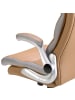 Angel Cerdá Büro-Drehstuhl 4141 in Braun / Grau / Stahl – (B)66 x (H)72 x (T)112 cm