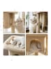 relaxdays Kratzbaum in Beige - (B)52,5 x (H)60 x (T)41 cm