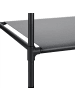 relaxdays Eckschrank in Schwarz - (B)86 x (H)170 x (T)130 cm