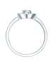 Trilani Ring aus Sterling Silber mit Zirkonia in silber