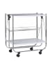 relaxdays Servierwagen in Weiß - (B)68 x (H)68,5 x (T)40,5 cm