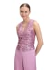 Vera Mont Pailletten-Top mit V-Ausschnitt in Peony Blush