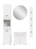 ebuy24 Badmöbelset Prisma (4-teilig) Weiß 91 x 37 cm