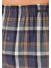 Schiesser Boxershorts Web in Dunkelblau / grau