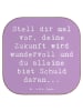 Mr. & Mrs. Panda Glasuntersetzer Spruch Mutig zu sich selbst ste... in Lavendeltraum