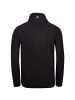 Westfjord Fleece-Pullover "Hekla" in Schwarz