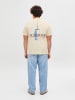 JACK & JONES PLUS T-shirt in Antique White