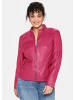 sheego Leder-Jacke in orchidee