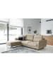 MF Design Sonic Recamiere Links in Braunbeige -  (L) 276 x (B) 276 x (H) 100 cm