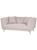 Beliani 2-Sitzer Sofa HABO in Beige/Braun - (W) 176 x (H) 78 x (L) 72 cm