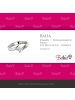 BALIA 333 Weißgold - 8 Karat Damen Ringe Viereck gold Fingerring 54 (17,2)
