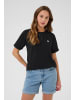 Kaffe T-shirt KAemily Regular fit in Black Deep W. Silver Heart