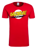 Logoshirt T-Shirt Big Bang Theory | Bazinga in rot