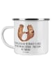 Mr. & Mrs. Panda Camping Emaille Tasse Scherben Polterabend mit ... in Transparent
