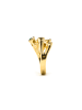 Luxenter Ring Yter mit 18 Karat  verstellbar Gelbgold-Yter black