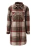 Aniston CASUAL Fleecejacke in braun-beige-rot