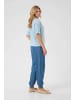 Cream Kurzarmhemd CRTiah Baggy fit in Blue Yellow Small Floral
