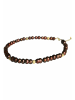 Gemshine Kette ohne Anhänger Barock Zuchtperlen Tahiti Rose in gold coloured