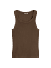 Marc O'Polo DENIM Tanktop regular in Hazelnut Brown