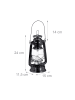 relaxdays 10x Sturmlaterne LED in Schwarz