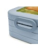 Mr. & Mrs. Panda MEPAL Bentobox Bär Morgenkaffee Design mit Spruch in Blau Pastell
