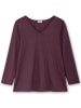 sheego Langarmshirt in burgund