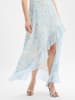 Marie Lund Abendkleid in hellblau ecru - 0001