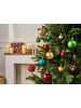 Beliani 100er-Set Weihnachtsbaumkugeln VANERN in Bunt/Gold