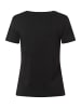 More & More süßes Kurzarmshirt Frontprint in black